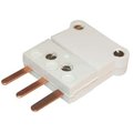 Digi-Sense RTD Connector, White 3-Blade ANSI, PK 5 18527-85